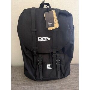 NWT Herschel Supply Co Little America Black Backpack *Embroidered BET*
